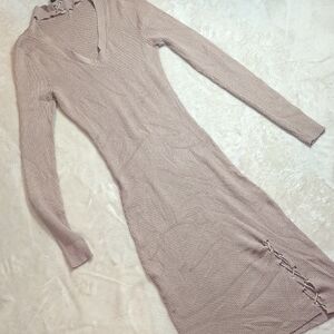 Derek Heart Taupe Long Sleeve Knit Dress